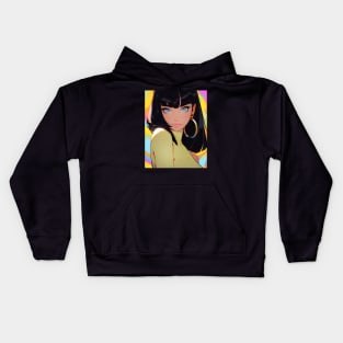 Retro Pop - Portrait Illustration - AI Kids Hoodie